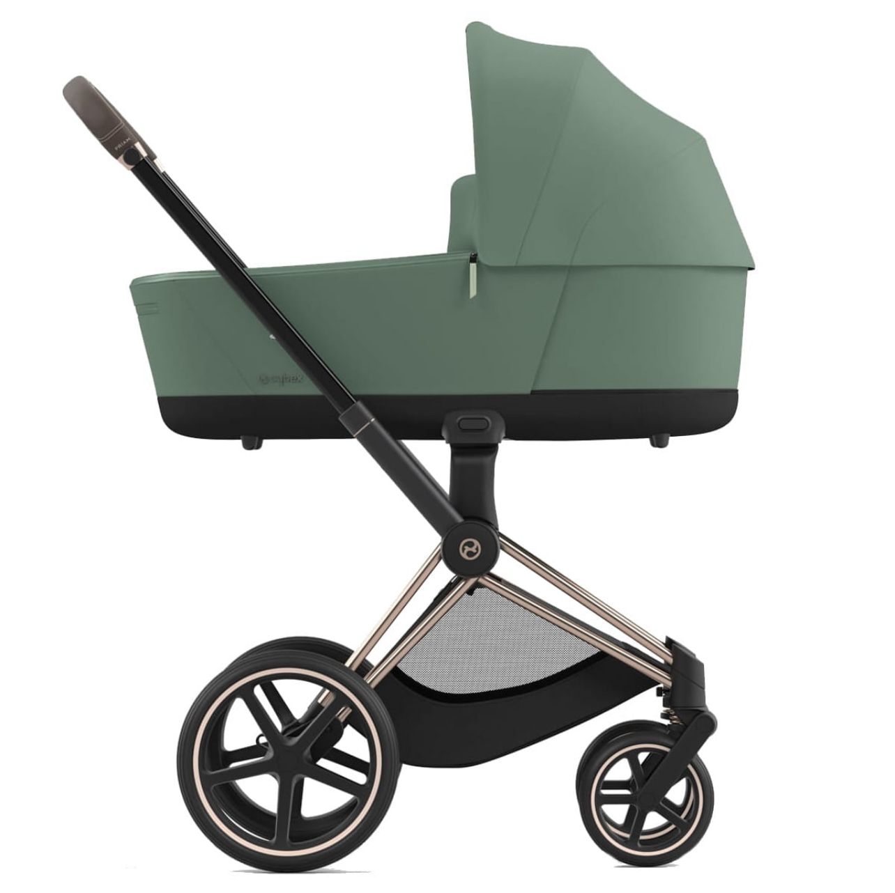 Cybex Priam IV коляска 2 в 1 green рама gold