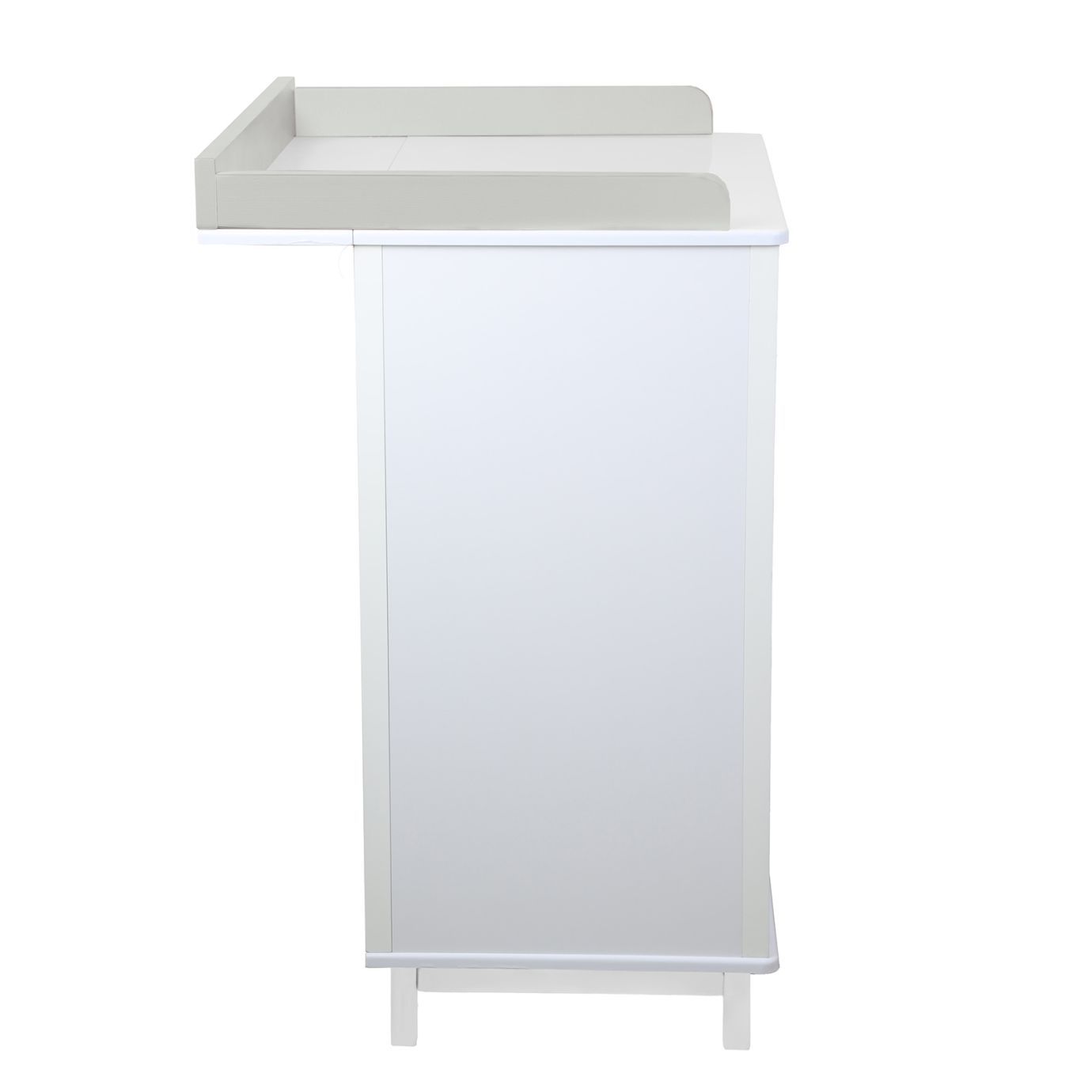 Пеленальный комод Nuovo Серый/белый