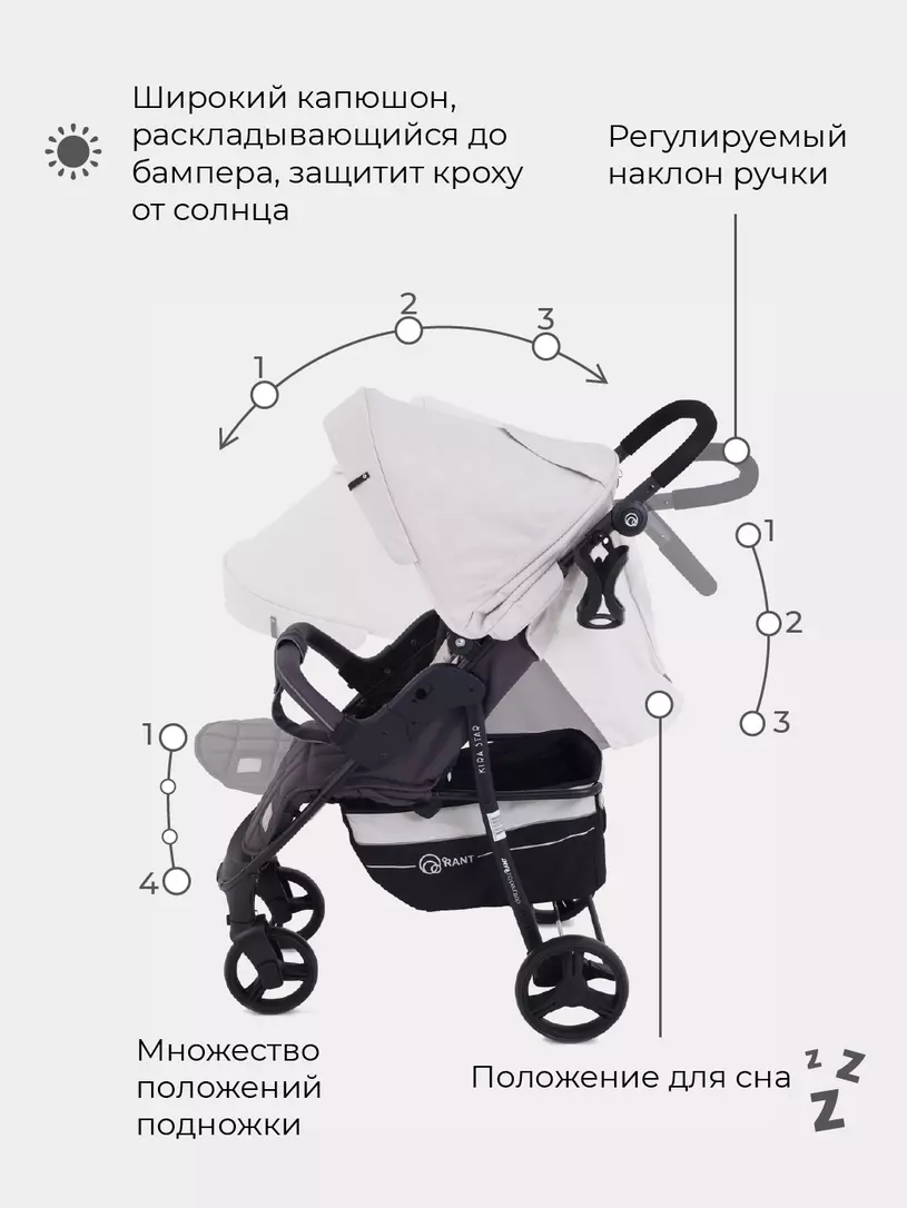 Коляска прогулочная Rant Kira Star