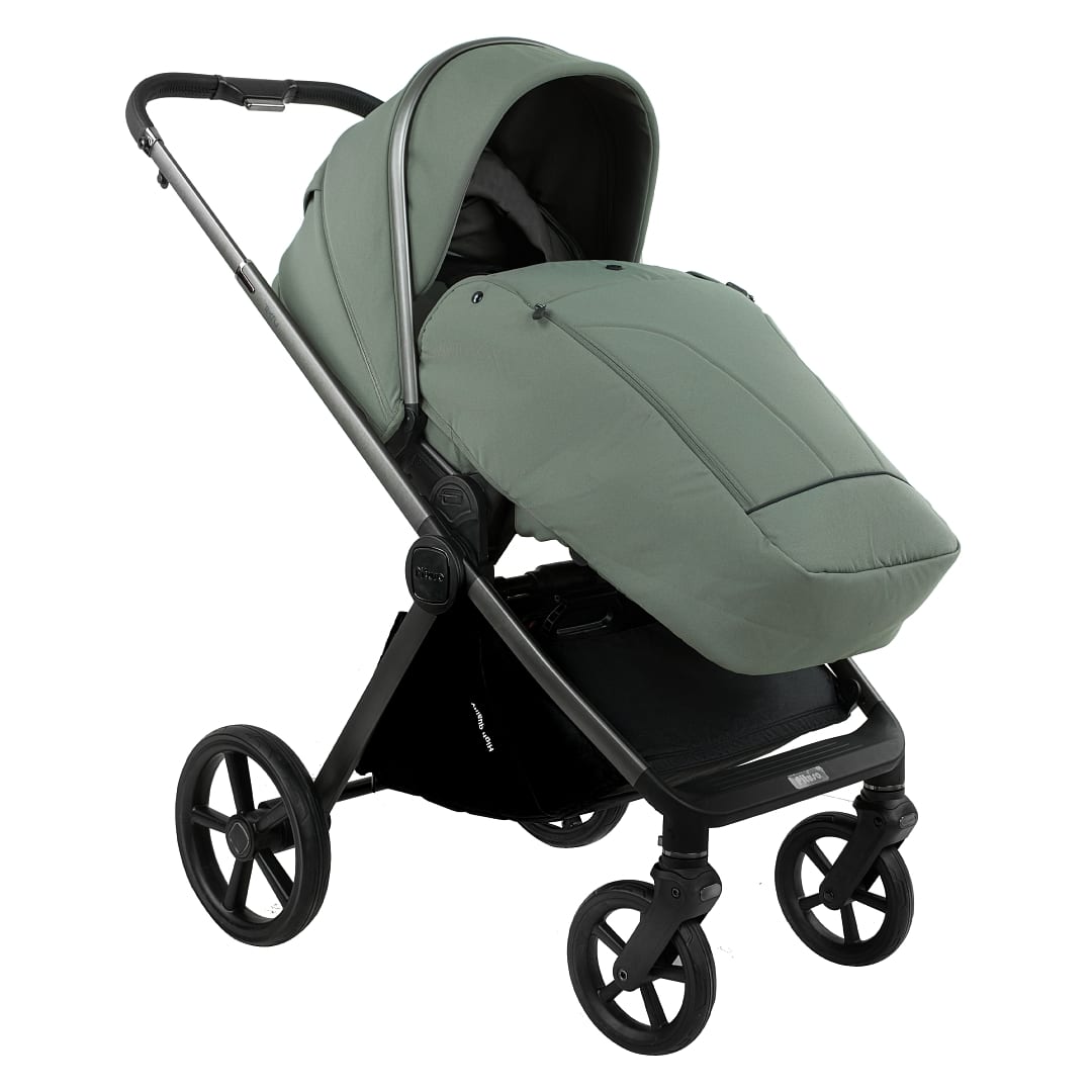Коляска 2 в1 Teffy короб+прогулка Sage Green/Graphite