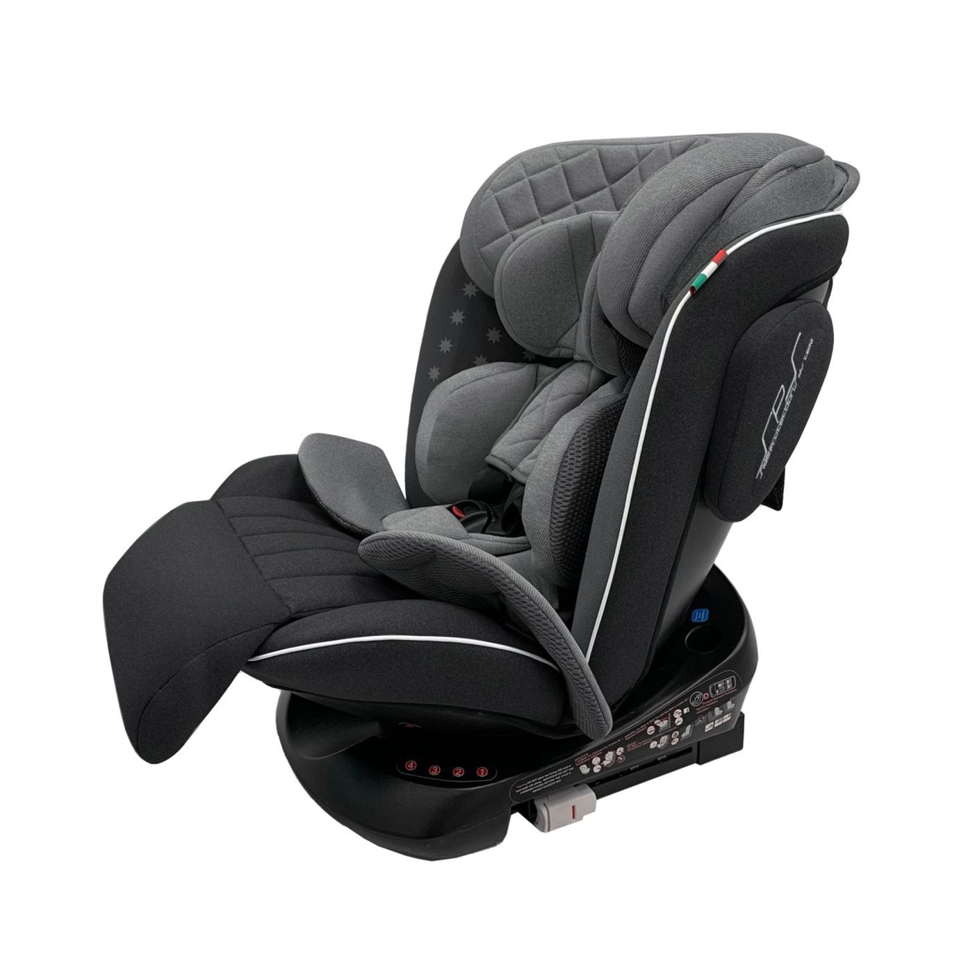 Автокресло группа 0123 (0-36) Fortuna 360 SPS Isofix Grey/Black