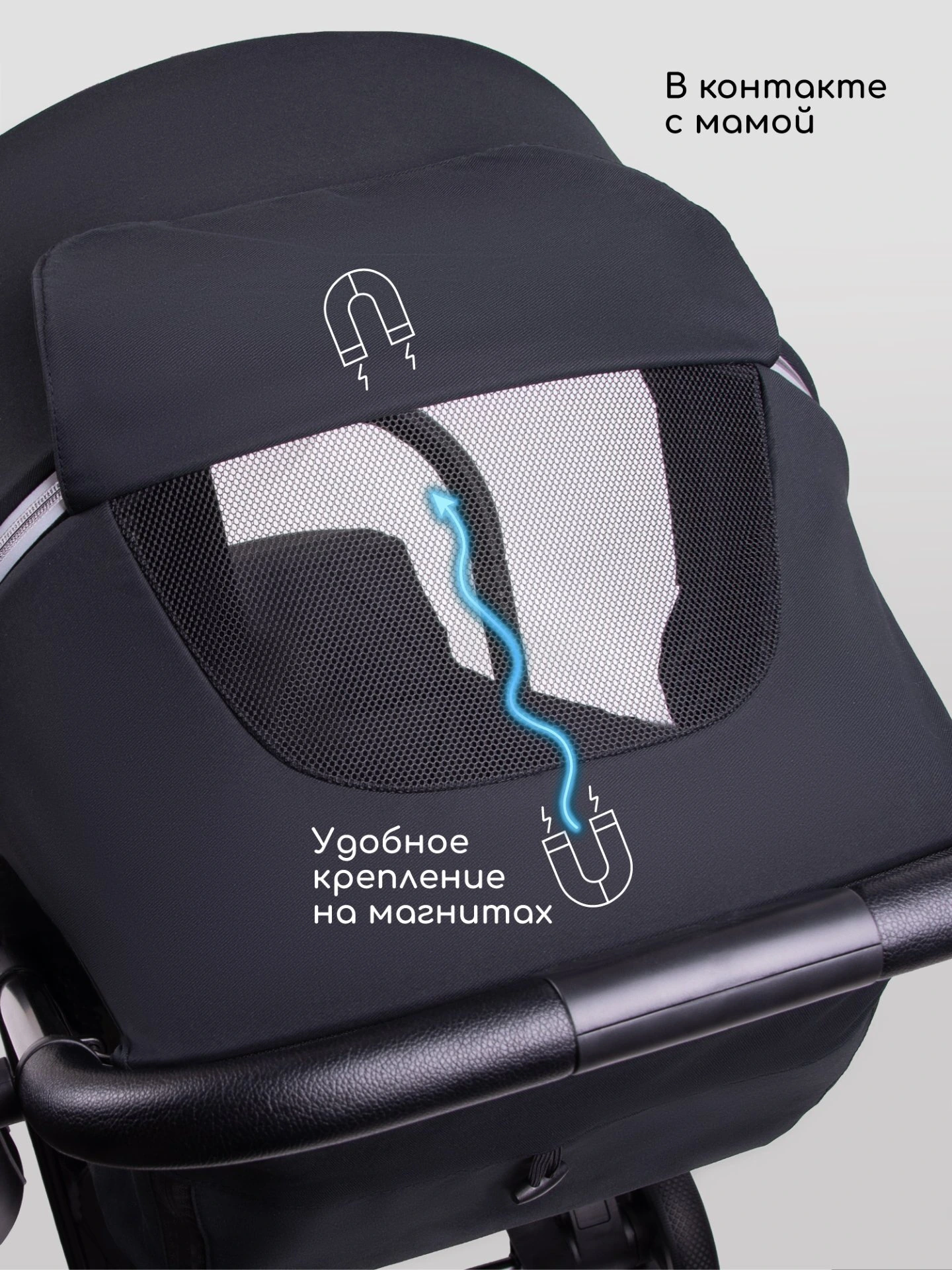 Коляска прогулочная Amarobaby Ride черный