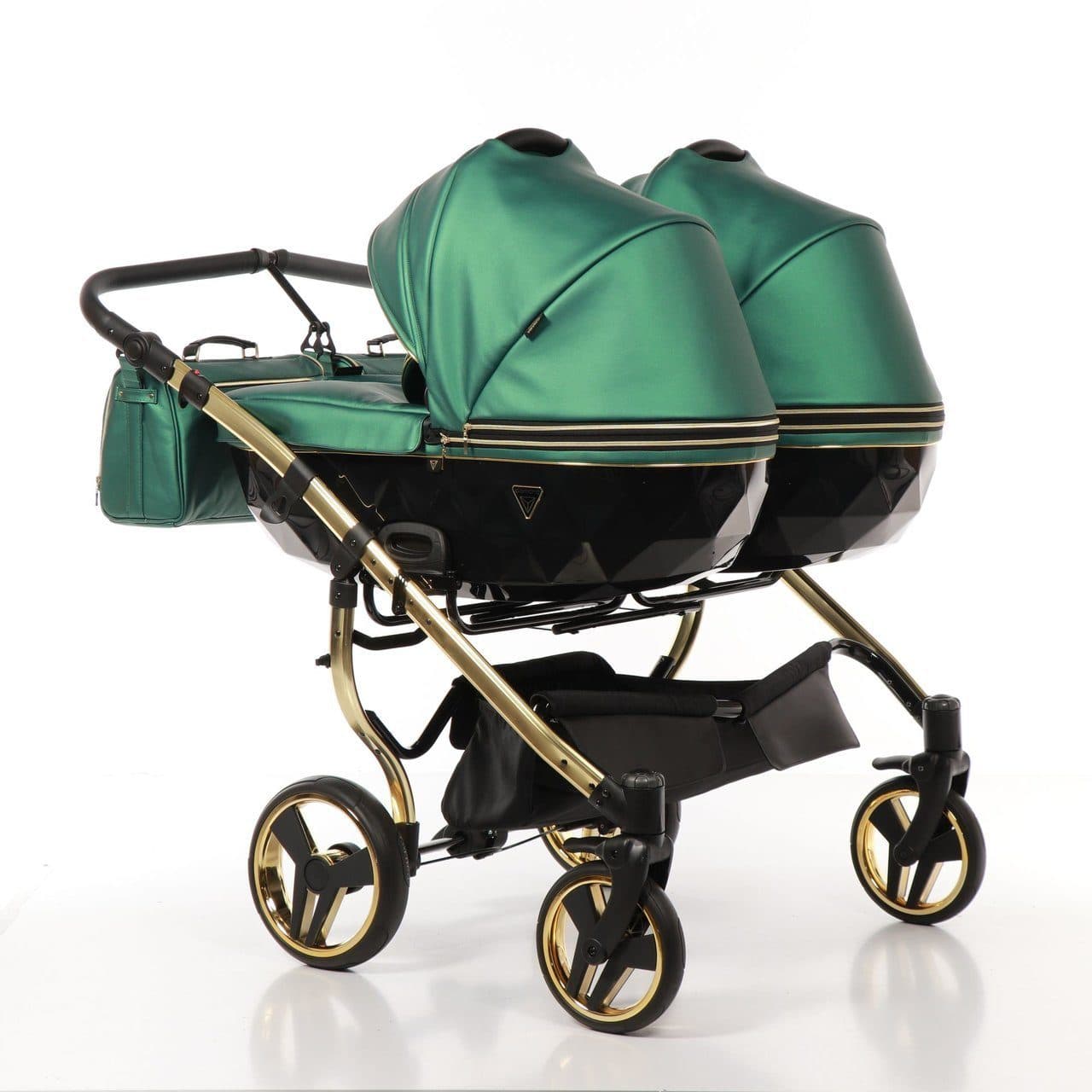 Коляска детская для двойни 2 в 1 JUNAMA Fluo Line DUO