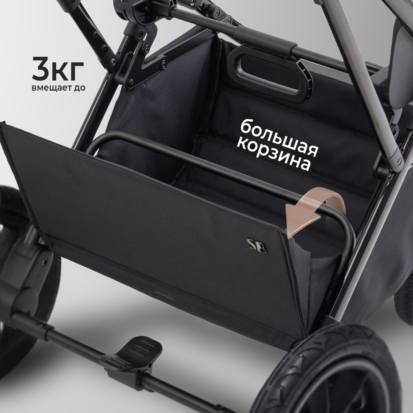 Коляска Sweet Baby Massimo Green (надувные колеса)