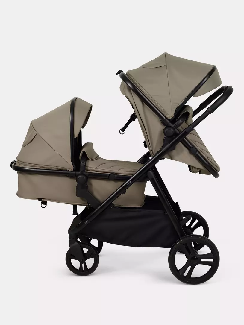 Коляска-трансформер для двойни и погодок Rant Dualo BROWN