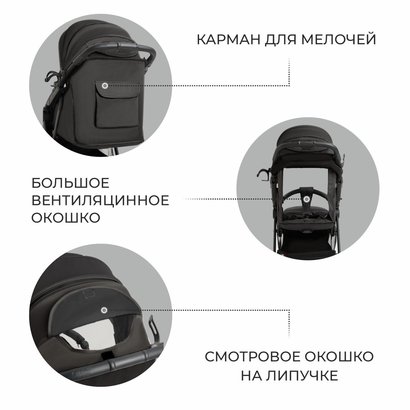 Прогулочная коляска Egoista Black (Air)