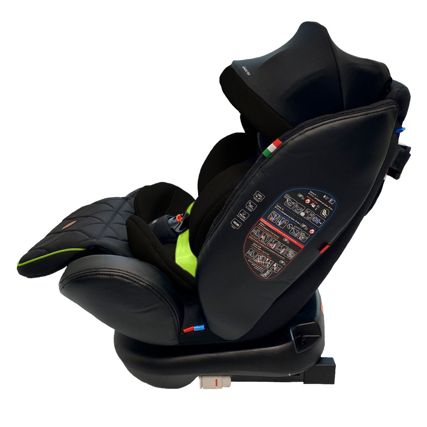 Автокресло поворотное группа 0123 (0-36) Suburban 360 Isofix Black/Green