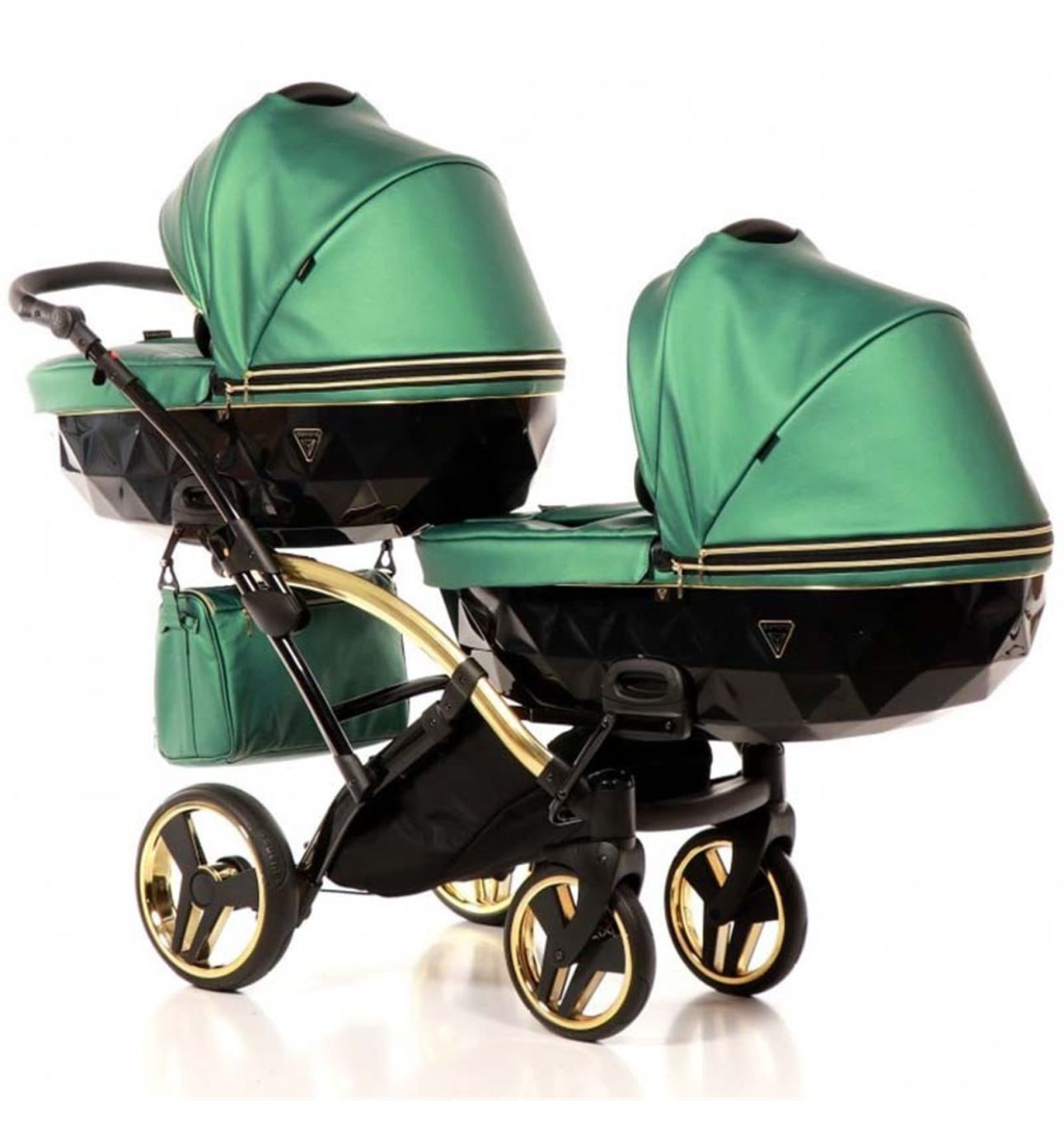 Коляска для двойни Junama Diamond Fluo line Duo Slim