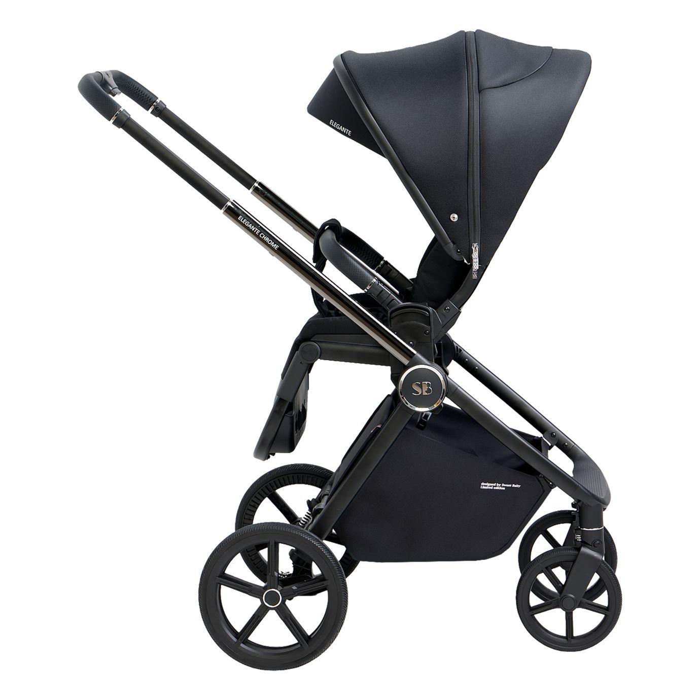 Прогулочная коляска Elegante Chrome Black