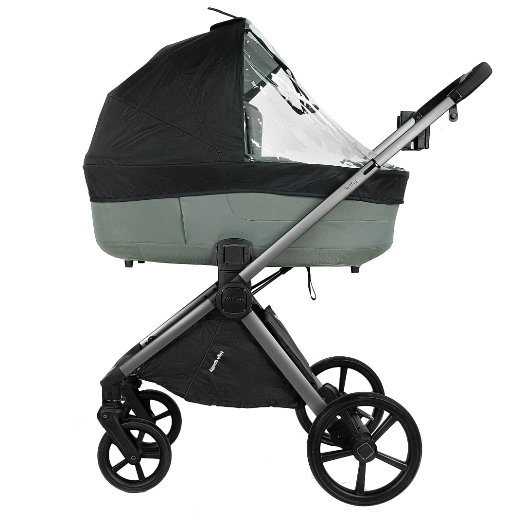 Коляска 2 в1 Teffy короб+прогулка Sage Green/Graphite