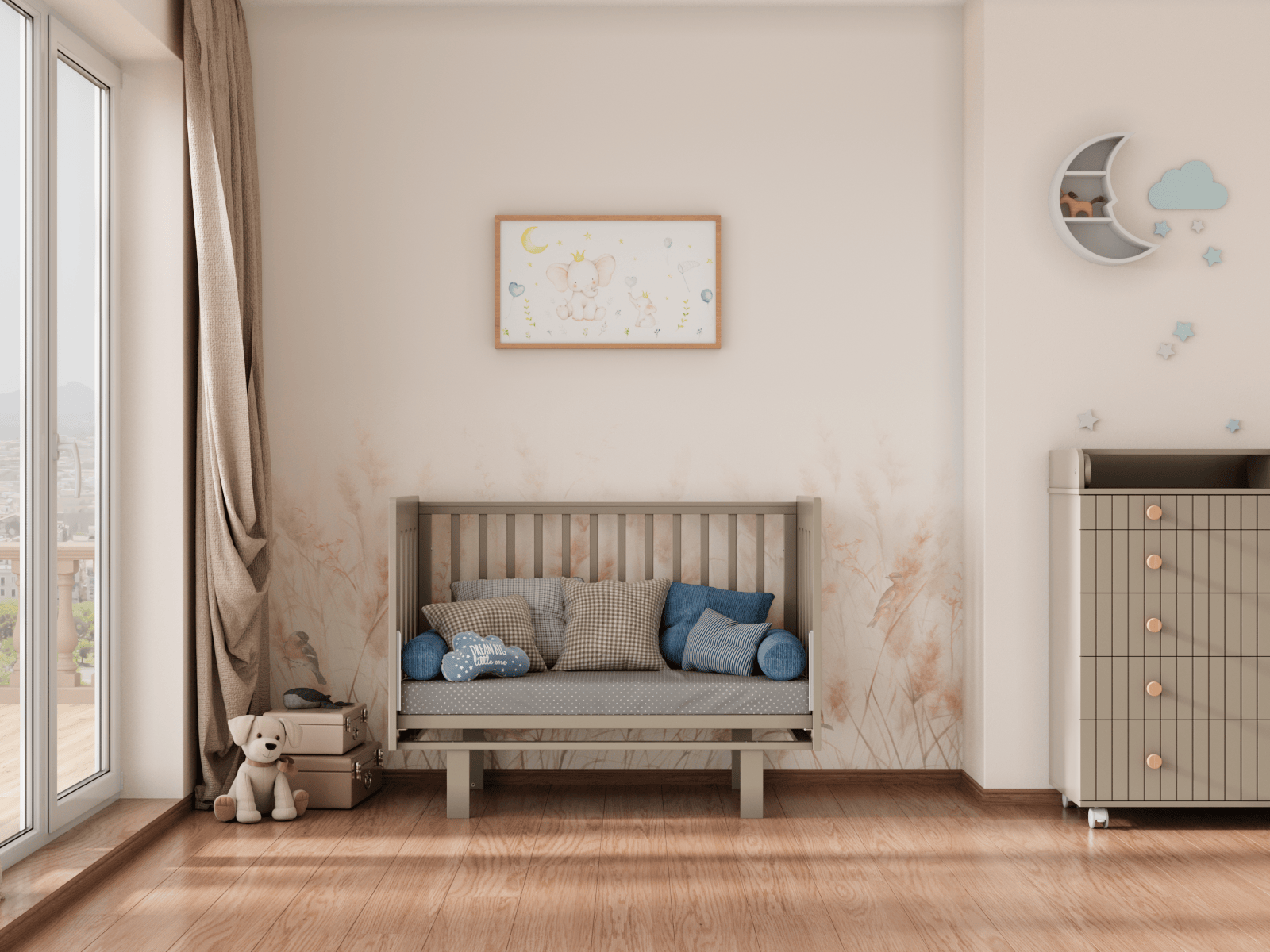 Кровать Incanto Charm продольный маятник цвет капучино