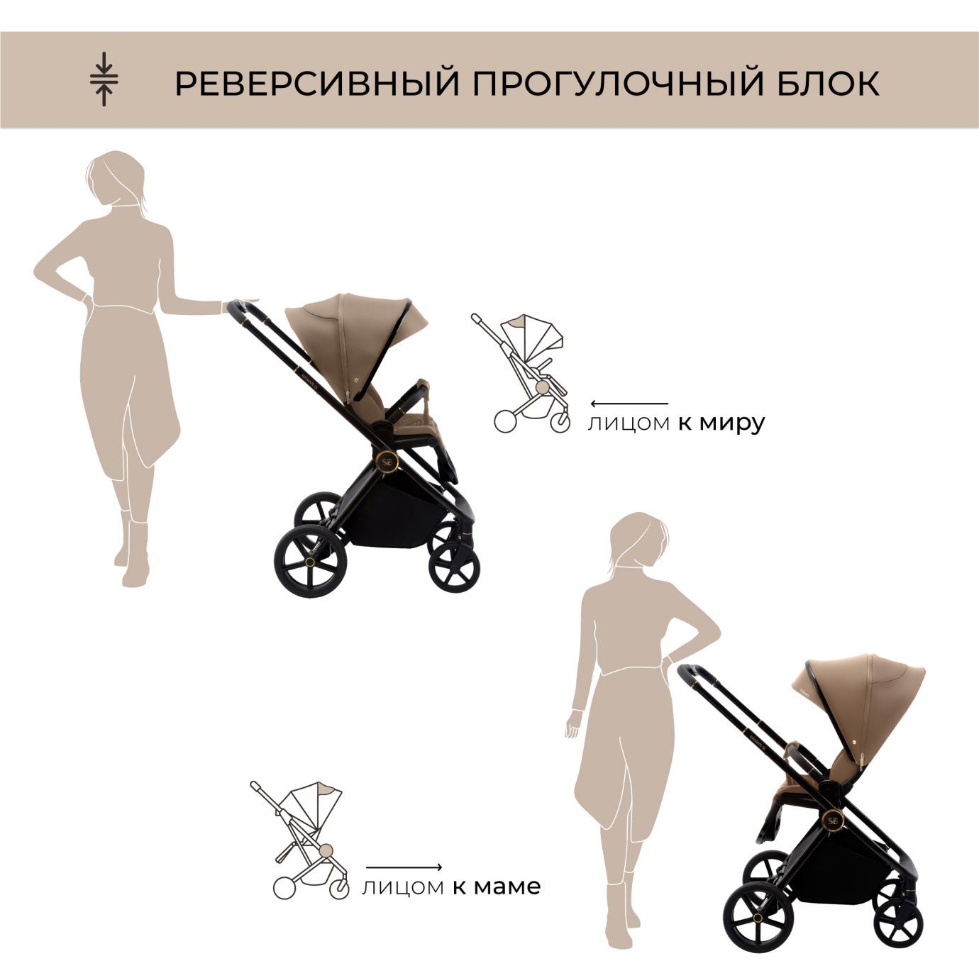 Прогулочная коляска Elegante GL Brown