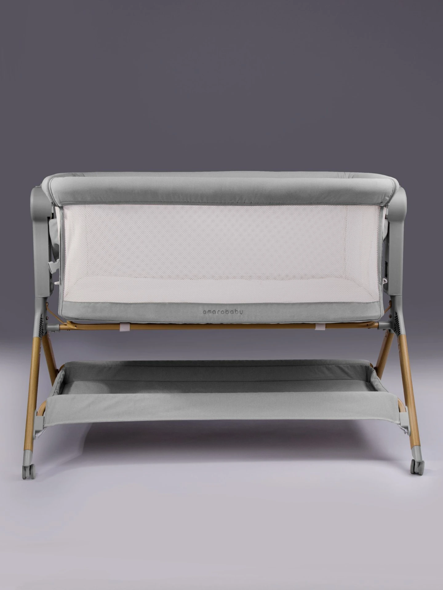 Приставная люлька механическая Care, светло-серый