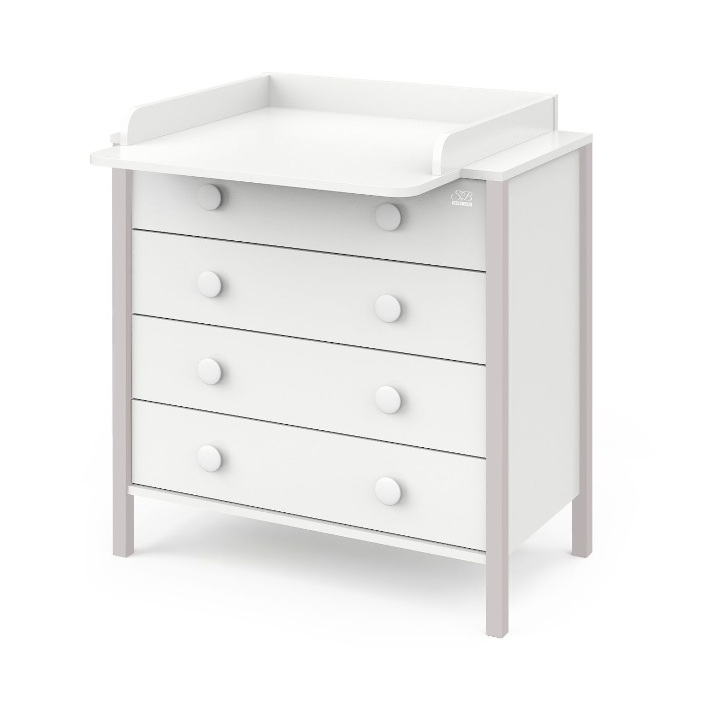 Пеленальный комод Giovanni Белый/Кашемир