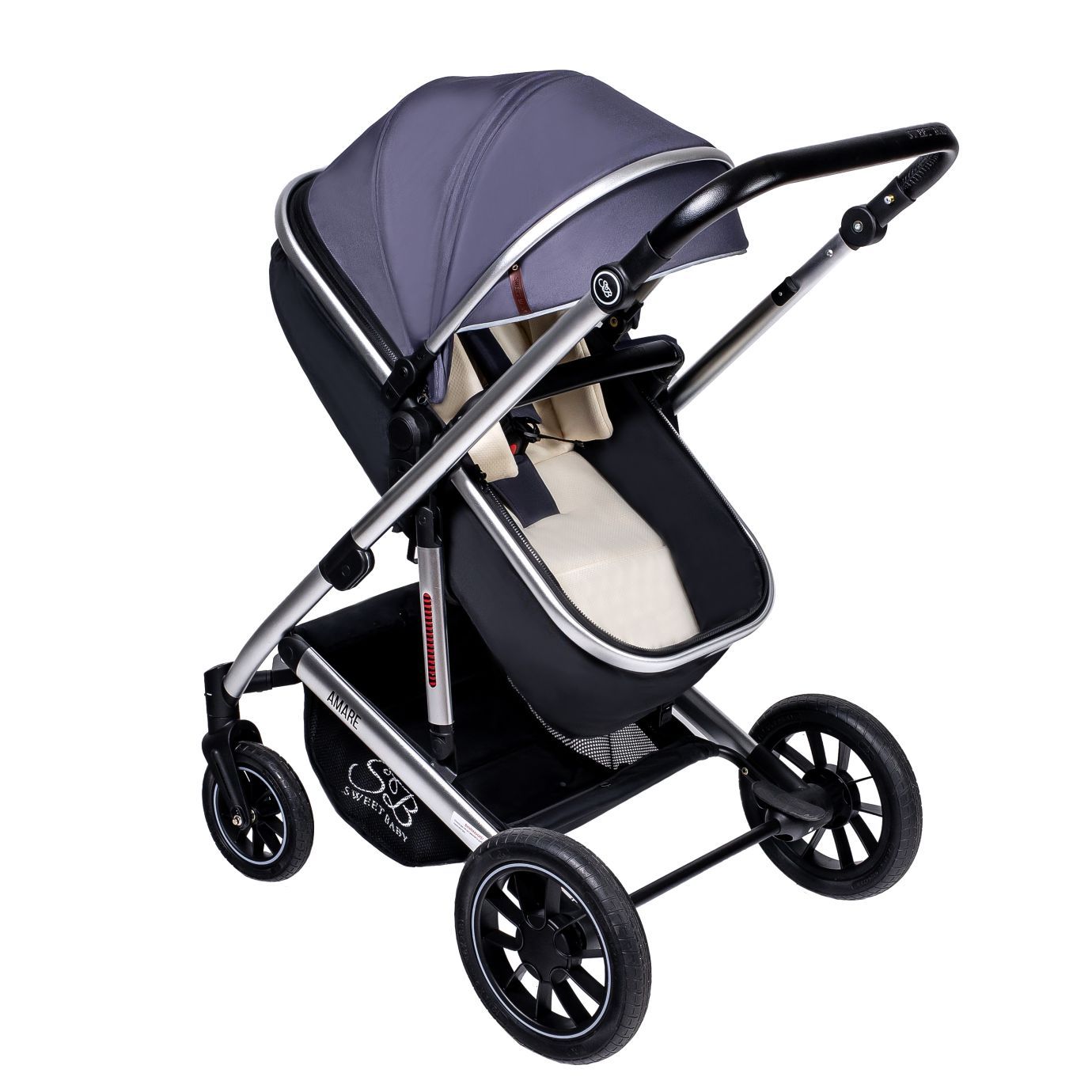 Коляска-трансформер Amare Grey
