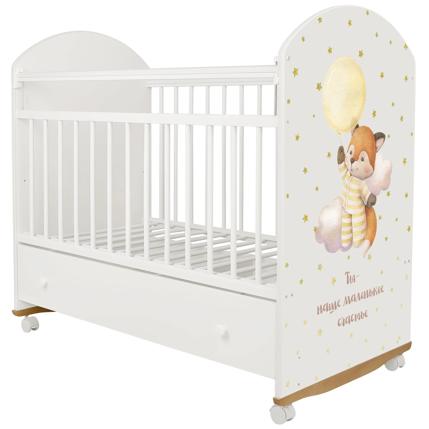Кровать детская Indigo My Sleepy белый лисичка