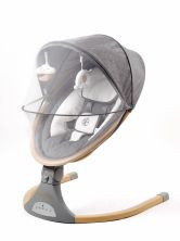 Электронные качели детские AMAROBABY ERGO SWING, серый