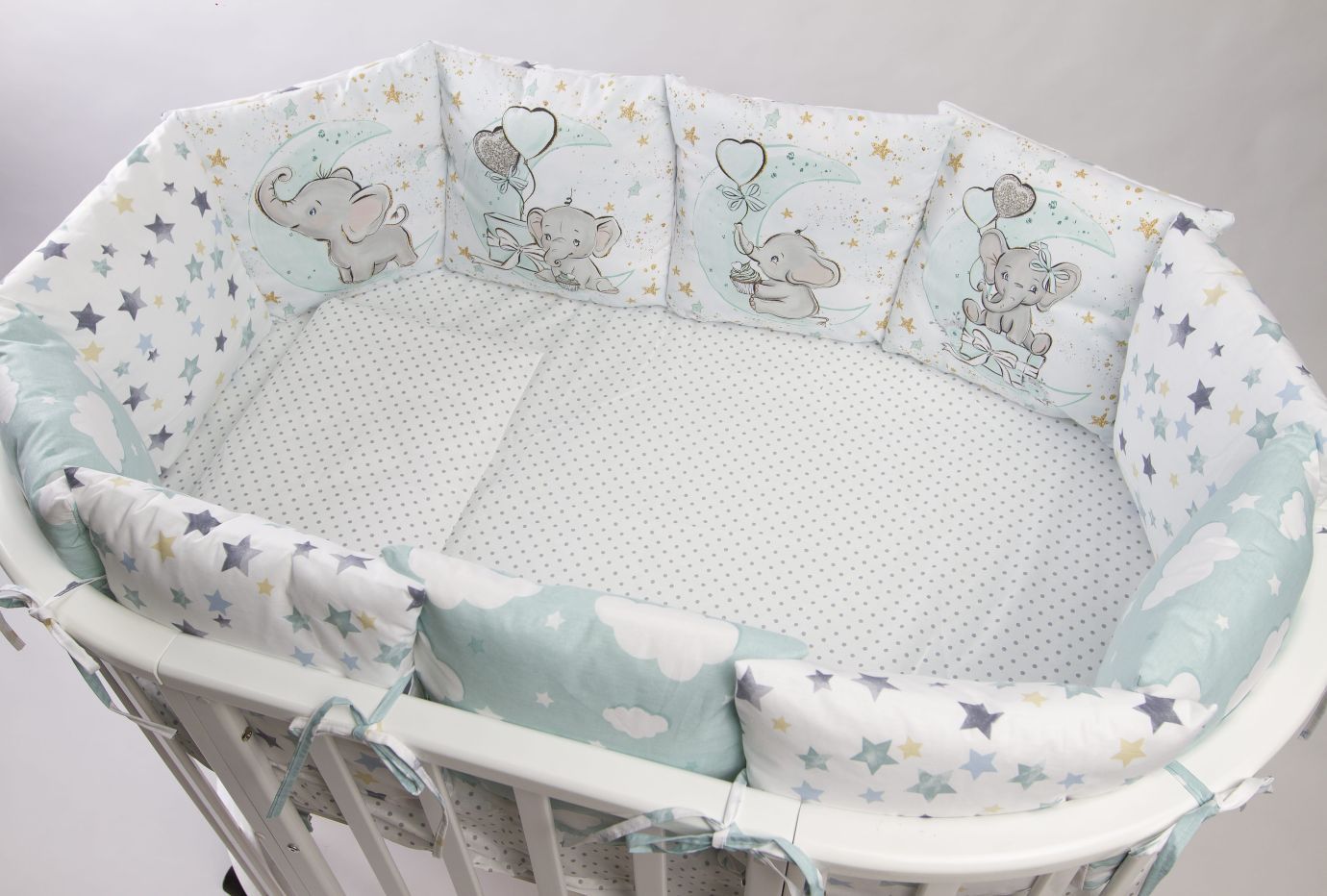 Комплект 17 предметов "слоник мятный"