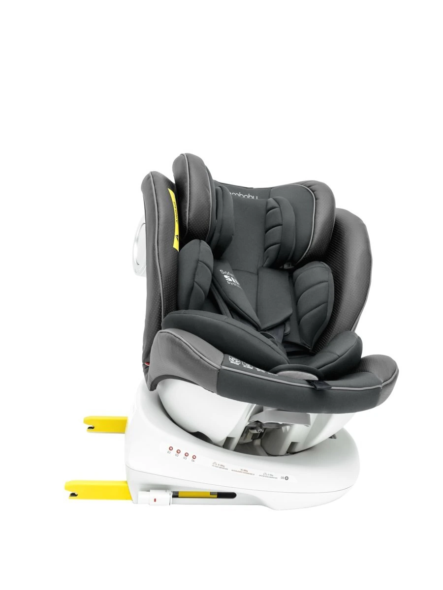 Автокресло детское CHAMPION, Isofix класс D, группа 0+/1/2/3 графит