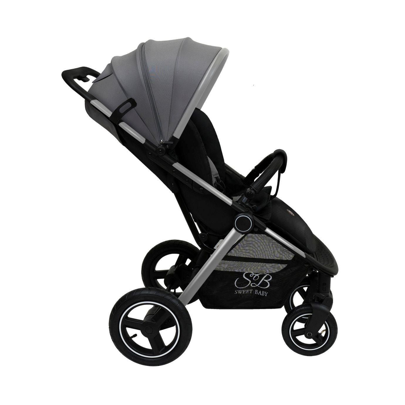 Прогулочная коляска Suburban Compatto Silver Gray (Air)