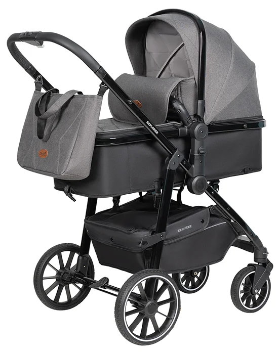 Коляска трансформер EXPLORER серый
