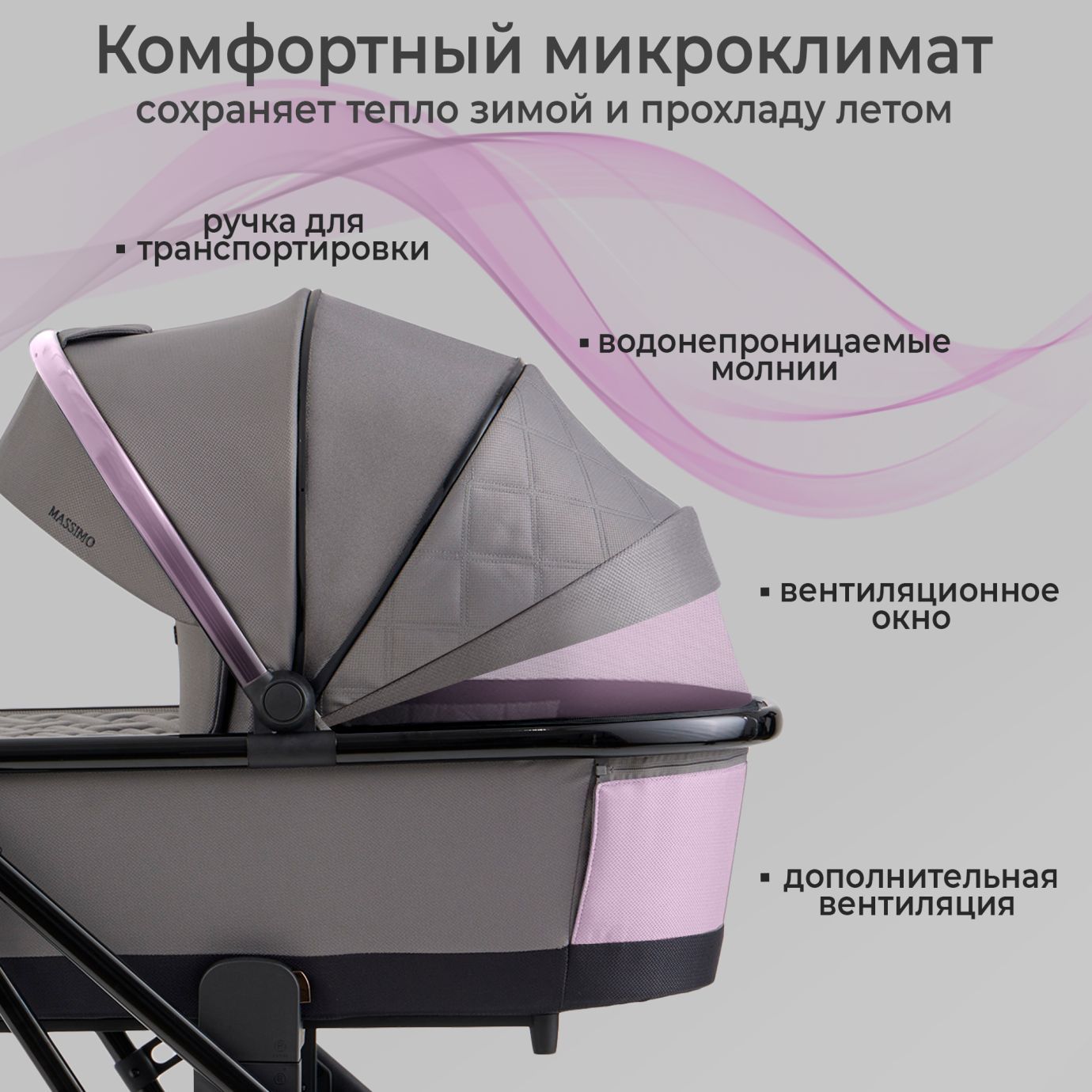 Коляска SBL Massimo Grey