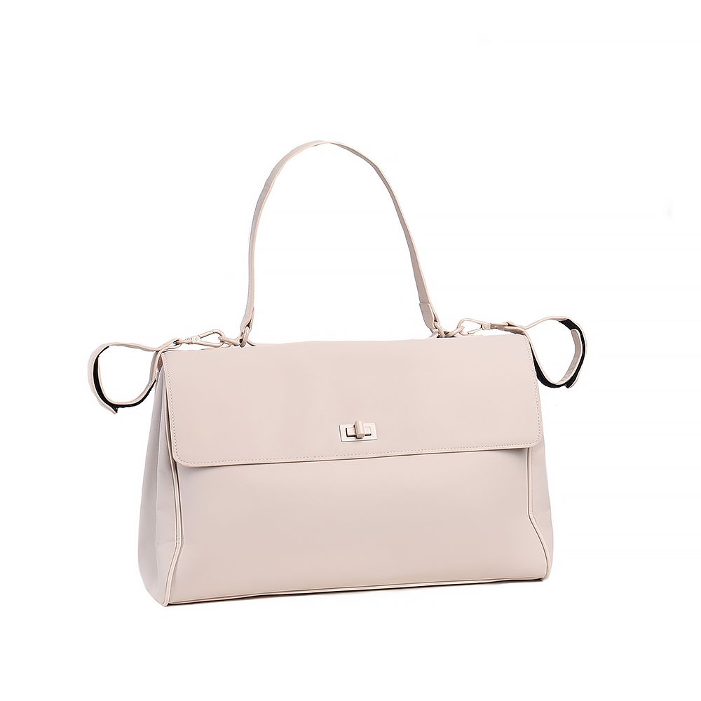 Коляска 2в1 Peppy Monaco Plus Beige (рама беж, шлифованный алюминий)