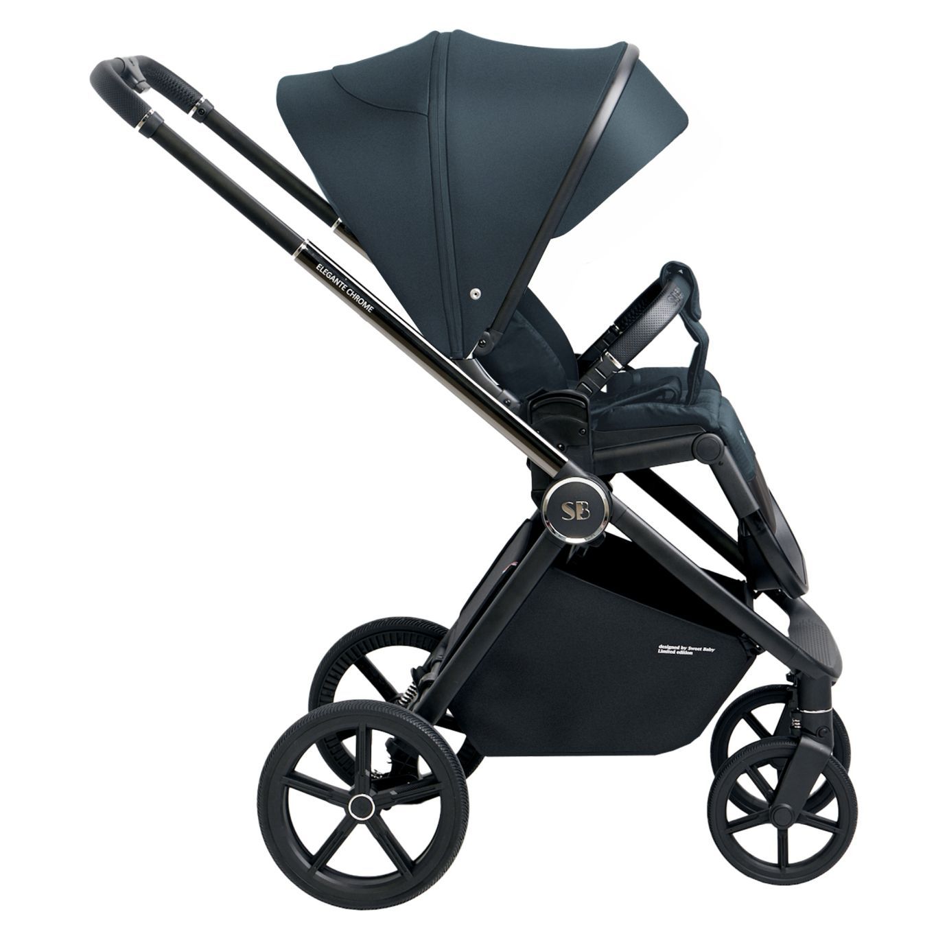 Прогулочная коляска Elegante Chrome Blue