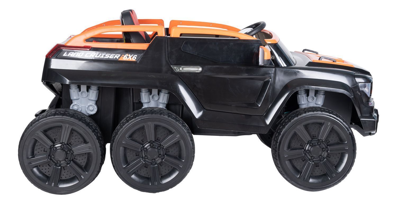 Электромобиль детский TR6628 Джип чёрно-оранжевый