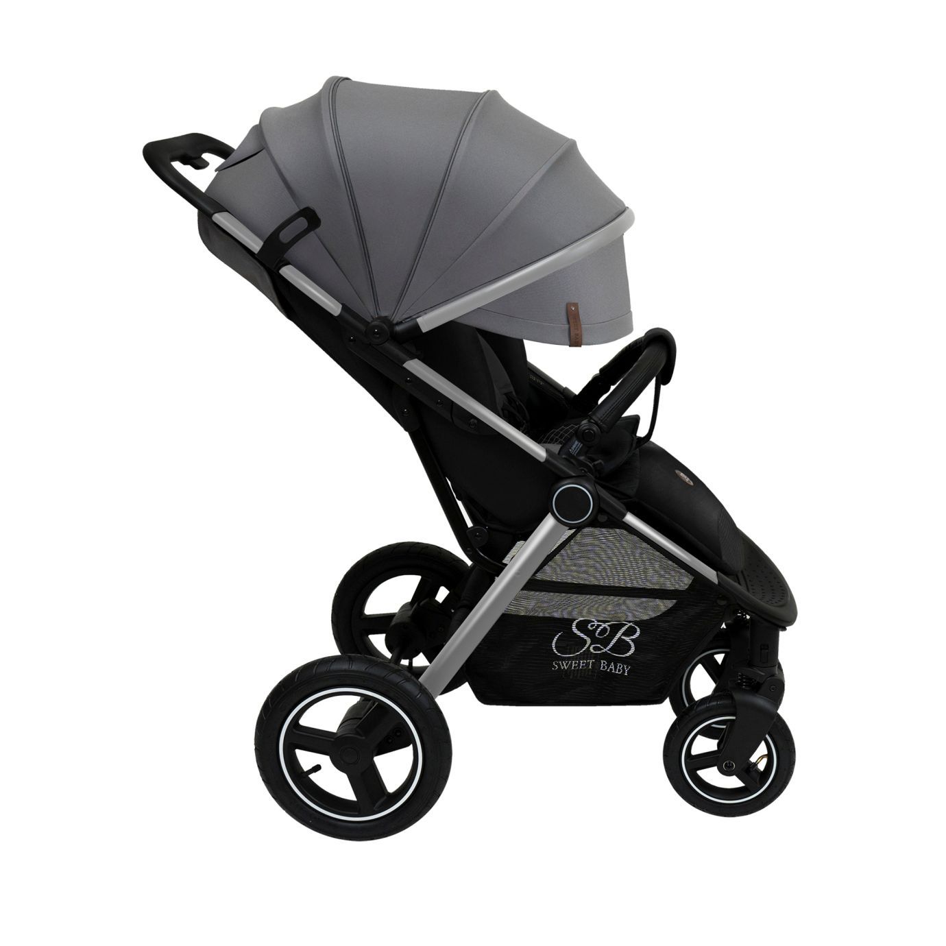 Прогулочная коляска Suburban Compatto Silver Gray (Air)