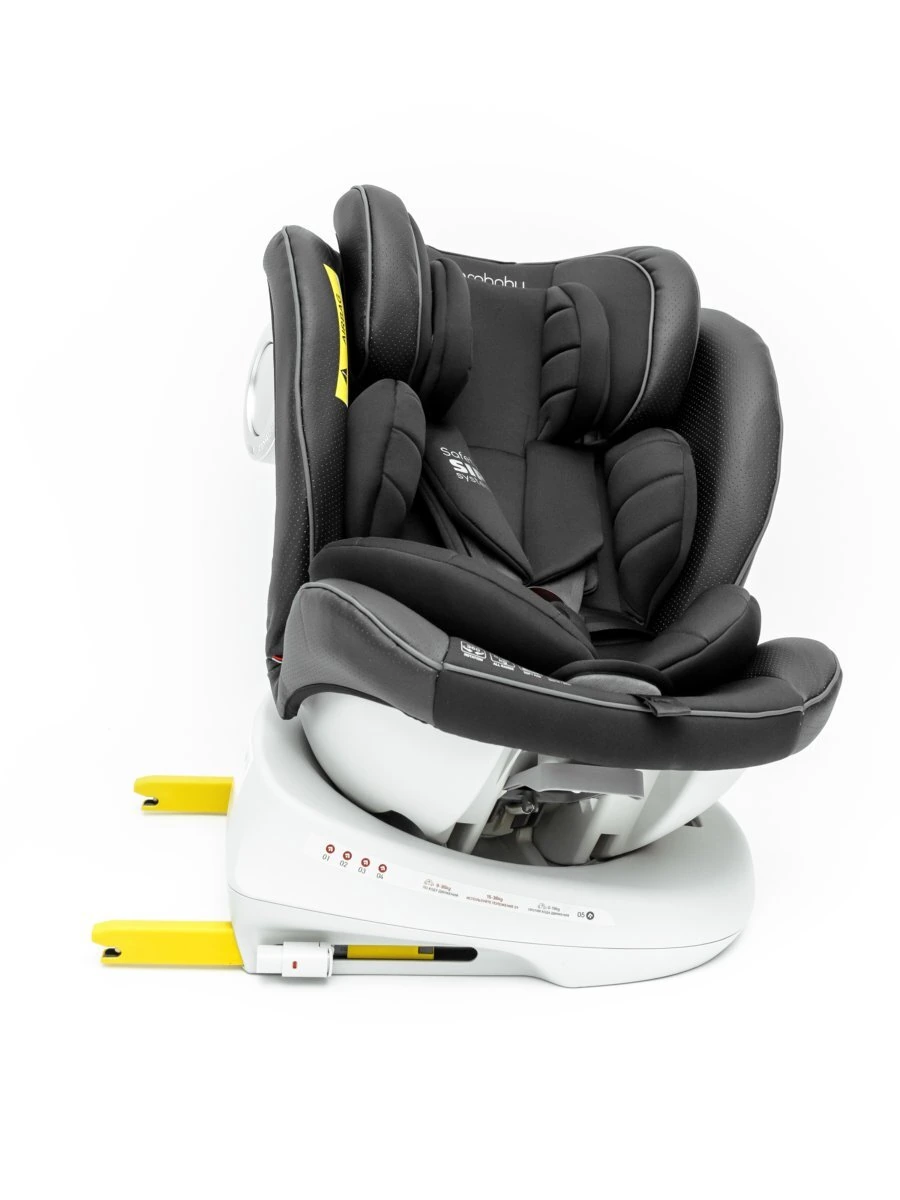 Автокресло детское CHAMPION, Isofix класс D, группа 0+/1/2/3 черный