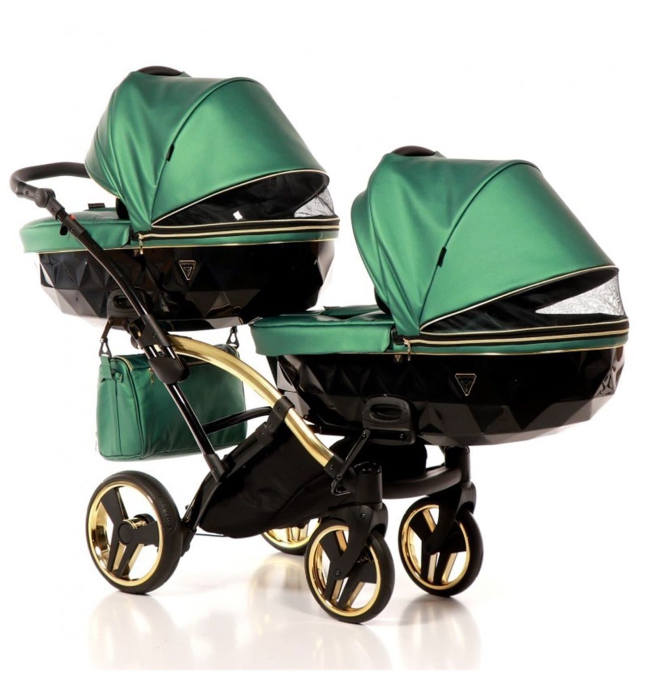Коляска для двойни Junama Diamond Fluo line Duo Slim