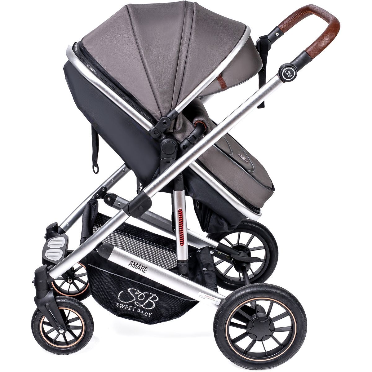 Коляска-трансформер Amare Brown