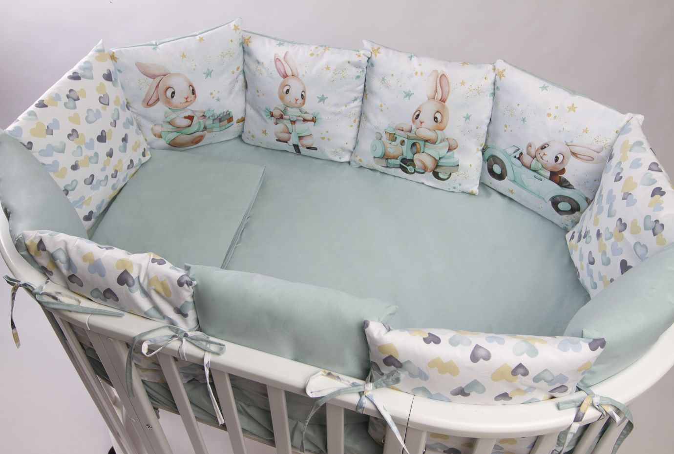 Комплект 17 предметов "Зайчонок мятный"