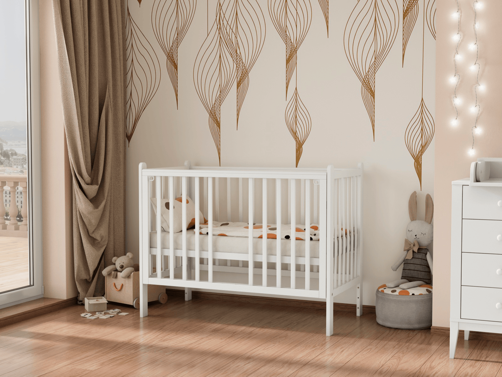 Кроватка Lunna Lika белый