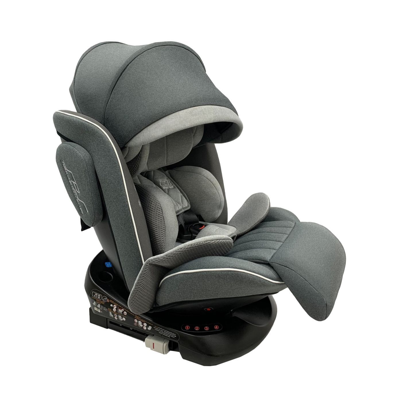 Автокресло группа 0123 (0-36) Fortuna 360 SPS Isofix Grey