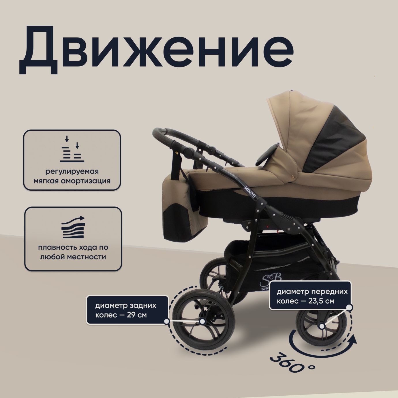 Коляска 2в1 Mimmi