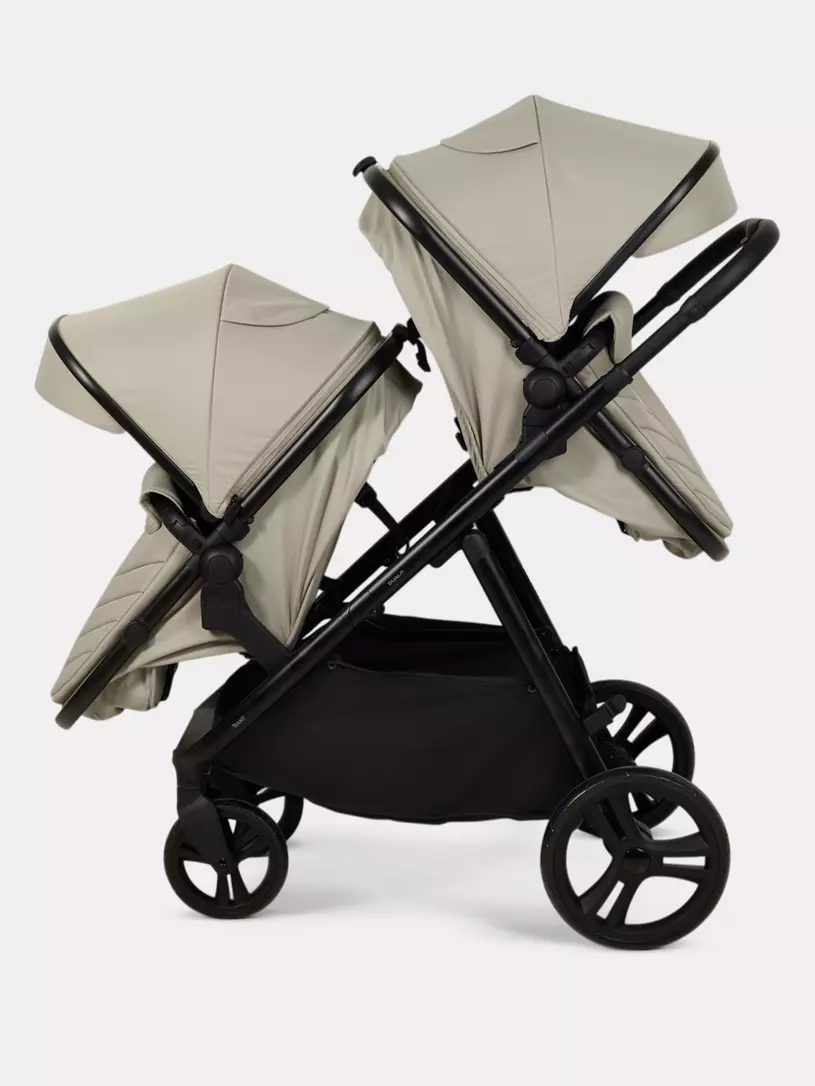Коляска-трансформер для двойни и погодок Rant Dualo BEIGE