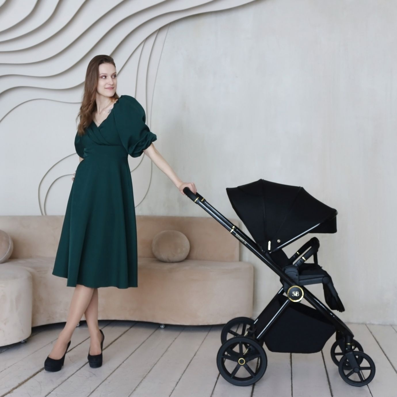 Прогулочная коляска Elegante GL Black