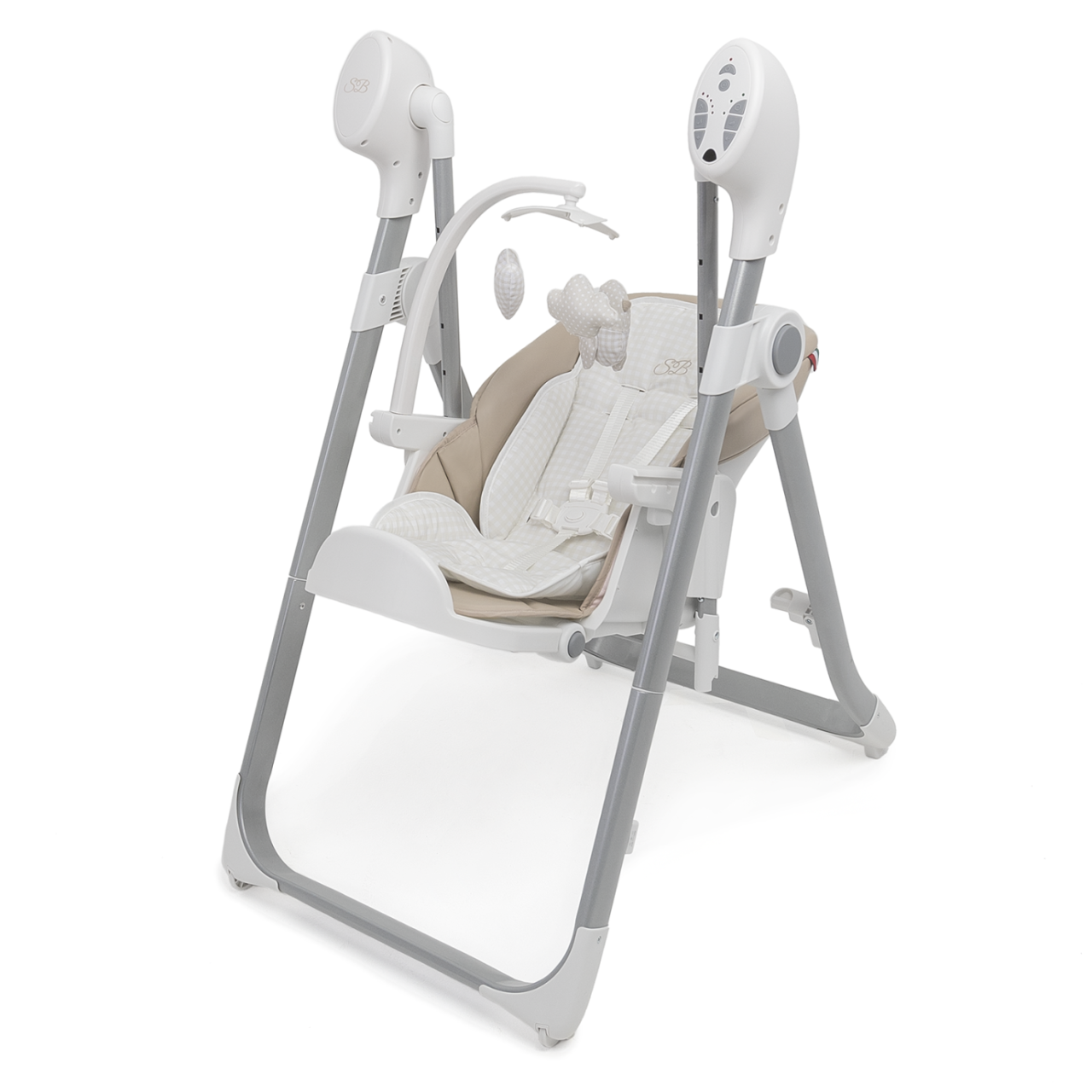 Стульчик для кормления - Электрокачели Fiesta (хром)