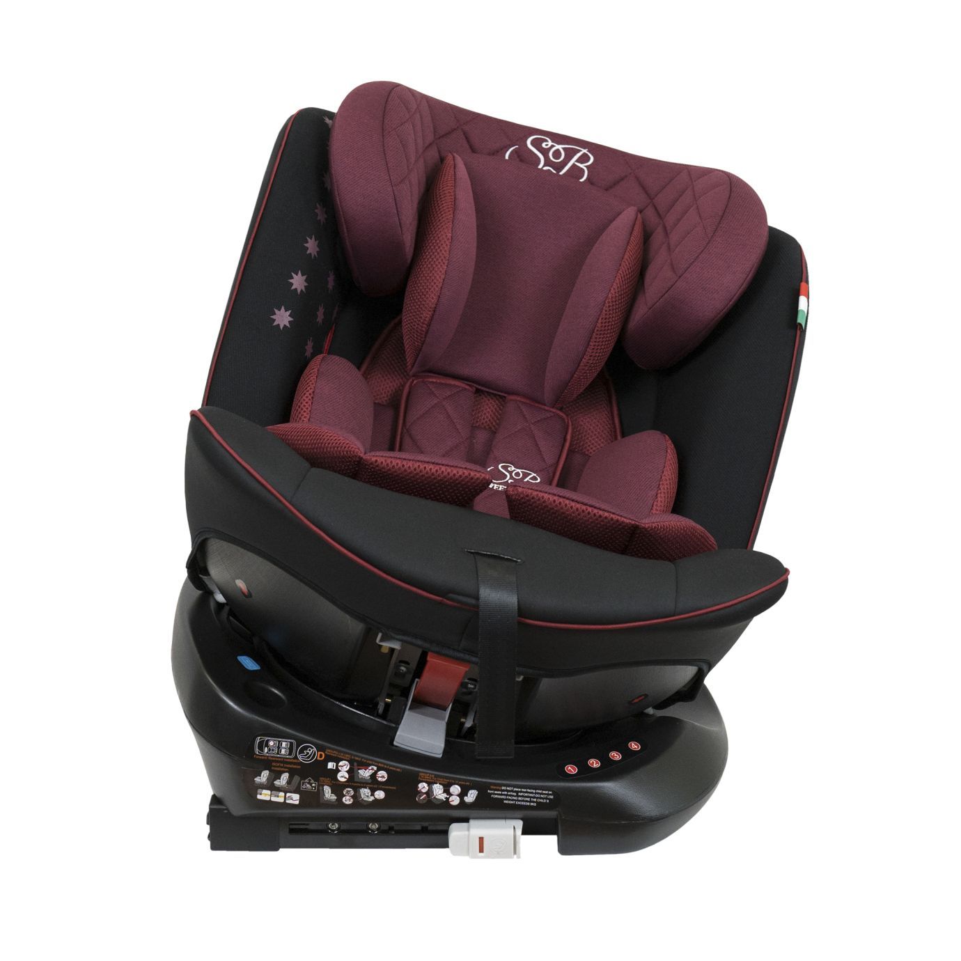 Автокресло группа (0-36) Crosstour 360 SPS Isofix Wine / Black