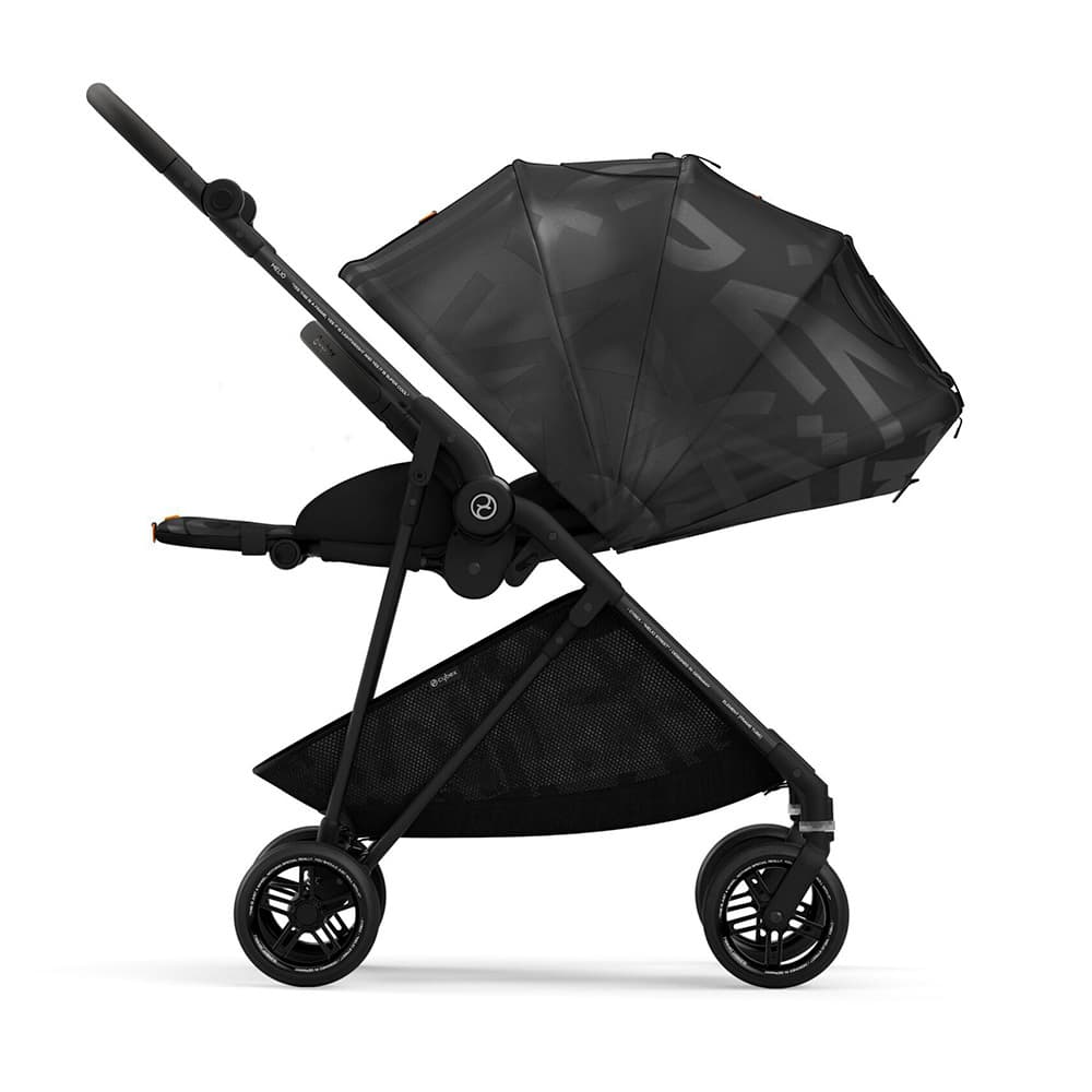 Прогулочная коляска Melio Street Real Black с дождевиком
