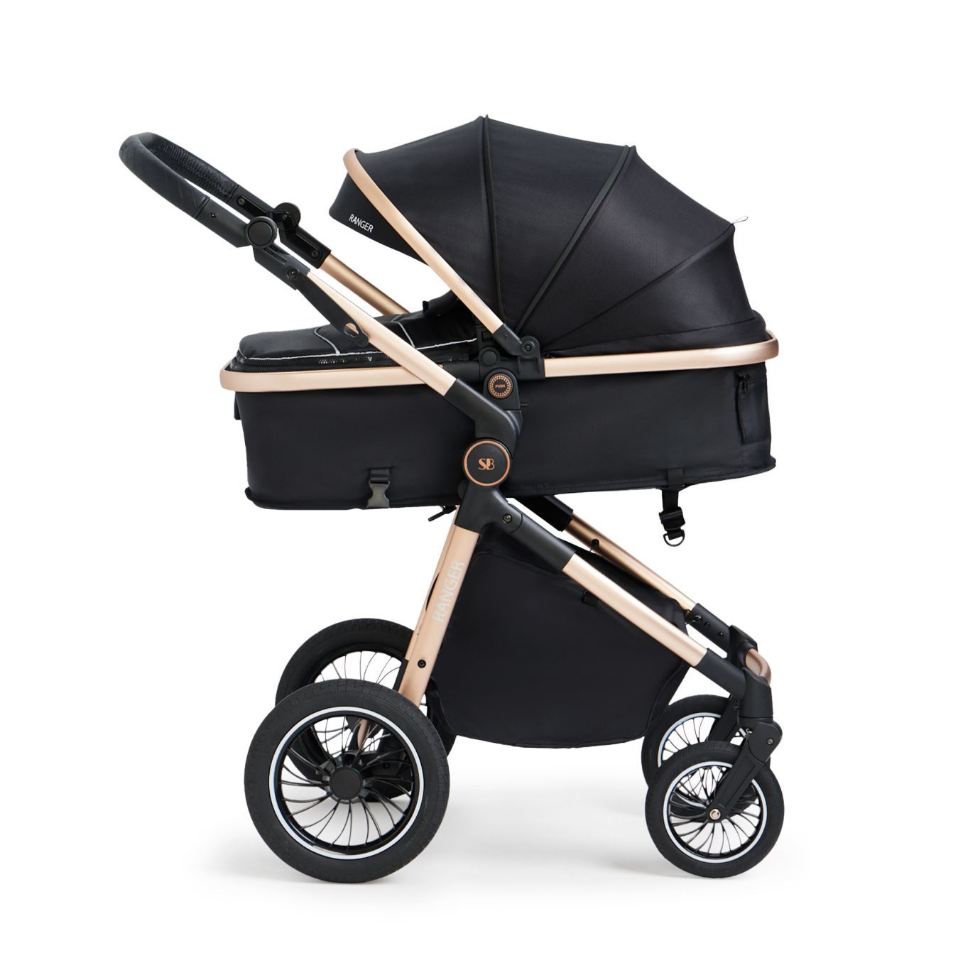 Коляска-трансформер 2в1 Ranger Black Gold