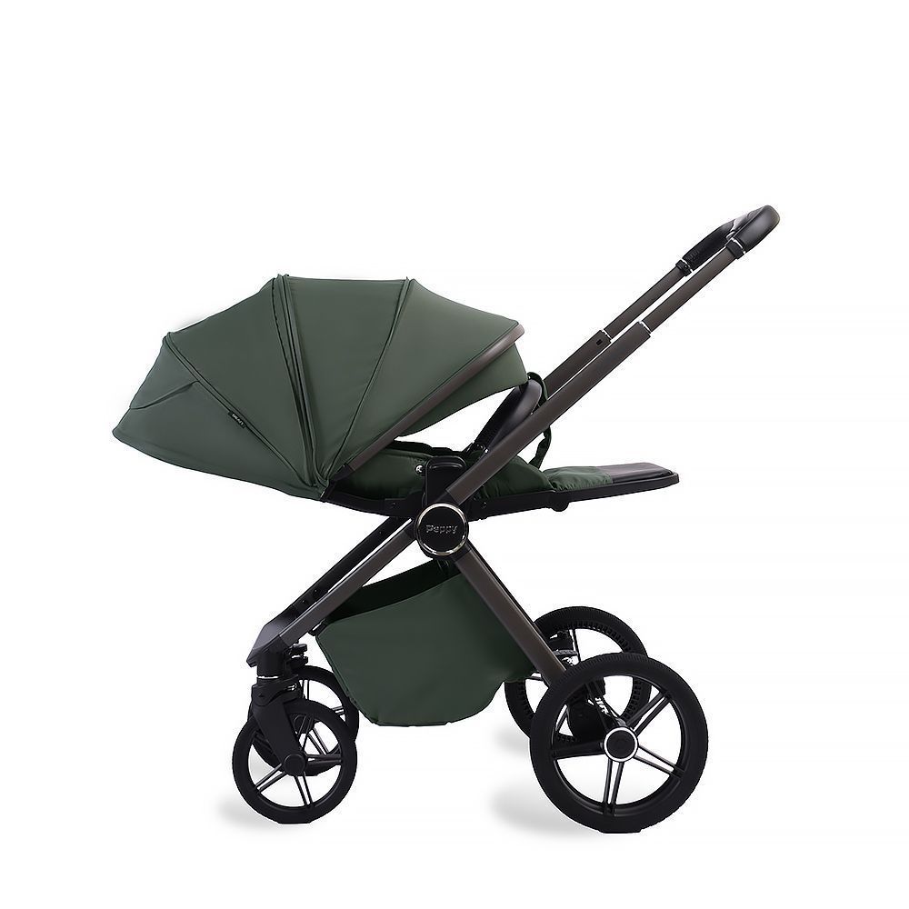 Коляска 2в1 Peppy Monaco Plus Oliva Green (рама серая)