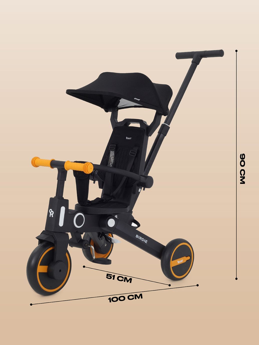 Велосипед трехколесный Rant Birdie GRAPHITE