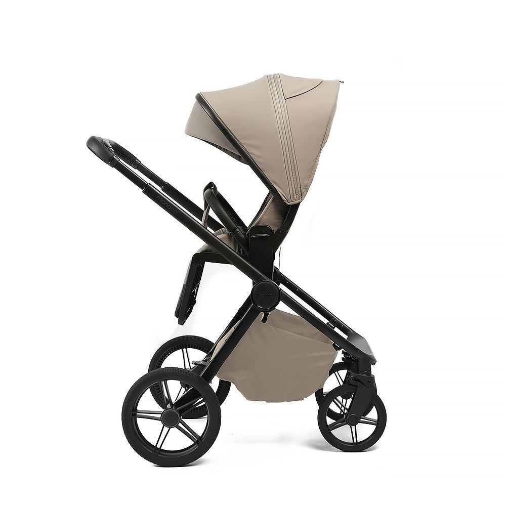 Коляска 2в1 Peppy Monaco Plus Sandstone (рама черная)