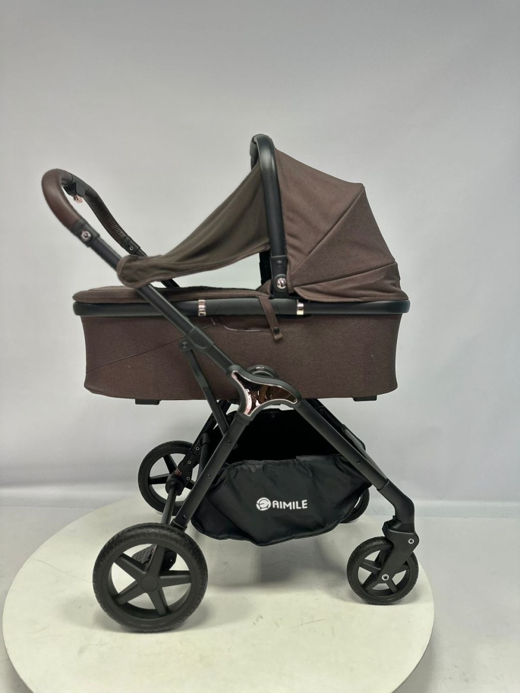 Коляска детская Aimile Aster Trio 3в1 Шоколад