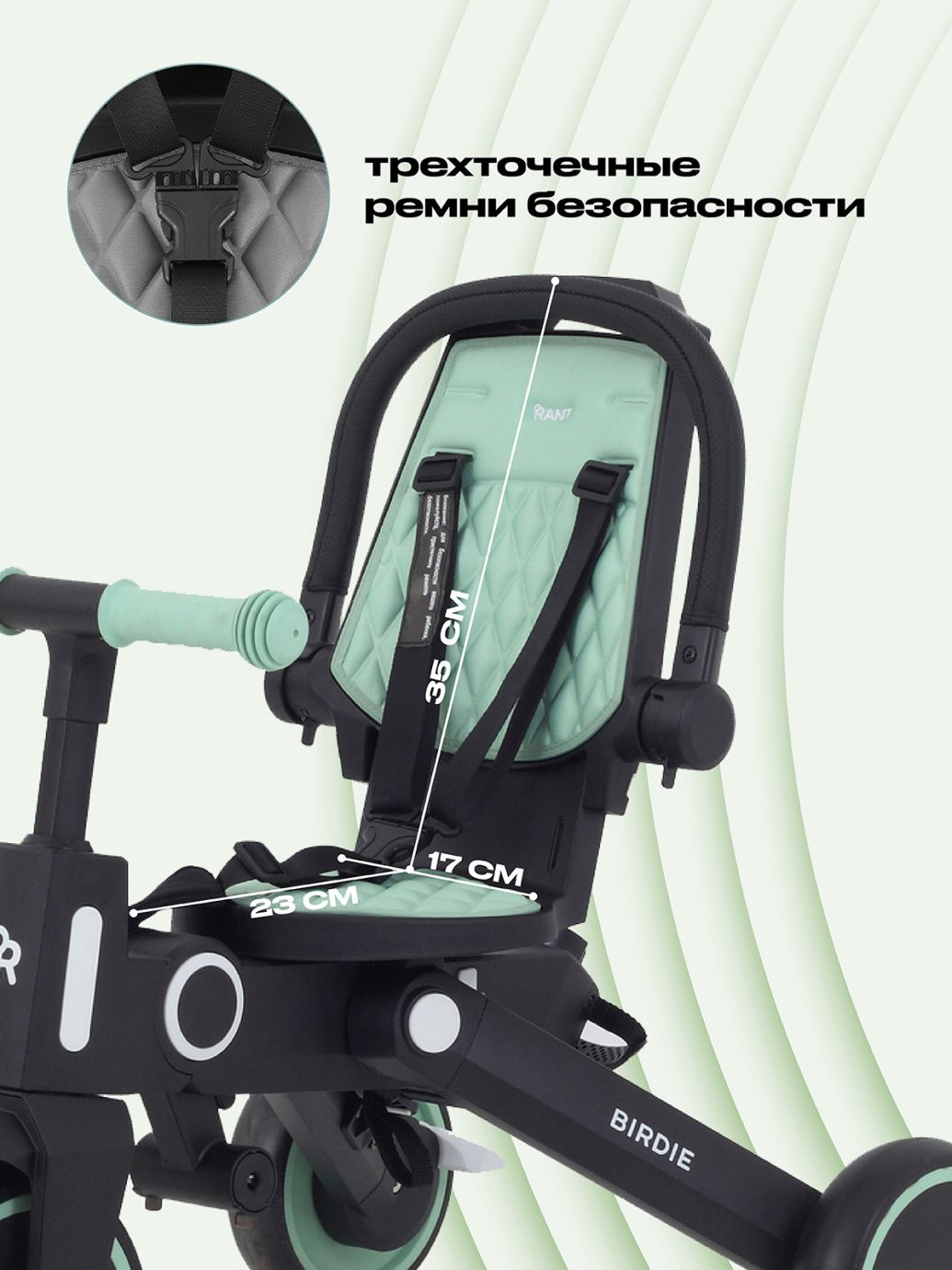 Велосипед трехколесный Rant Birdie MINT