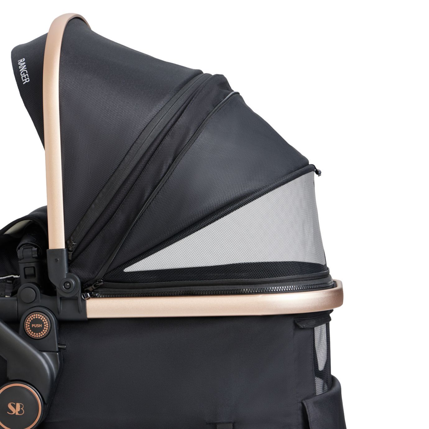 Коляска-трансформер 2в1 Ranger Black Gold