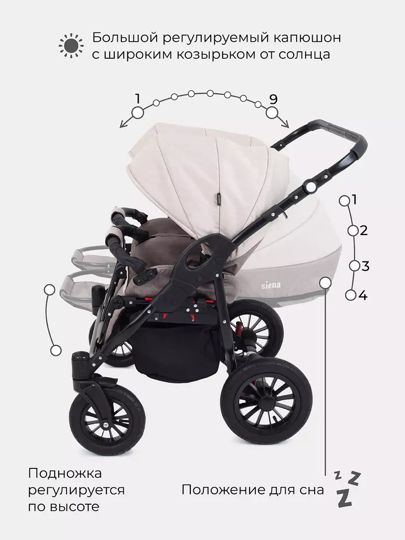 Коляска для двойни RANT SIENA DUO